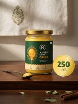 A2 Desi Cow Ghee 250ml | Traditional Bilona-Churned | FSSAI Compliant, Lab Tested | Pure & Natural | Glass Jar