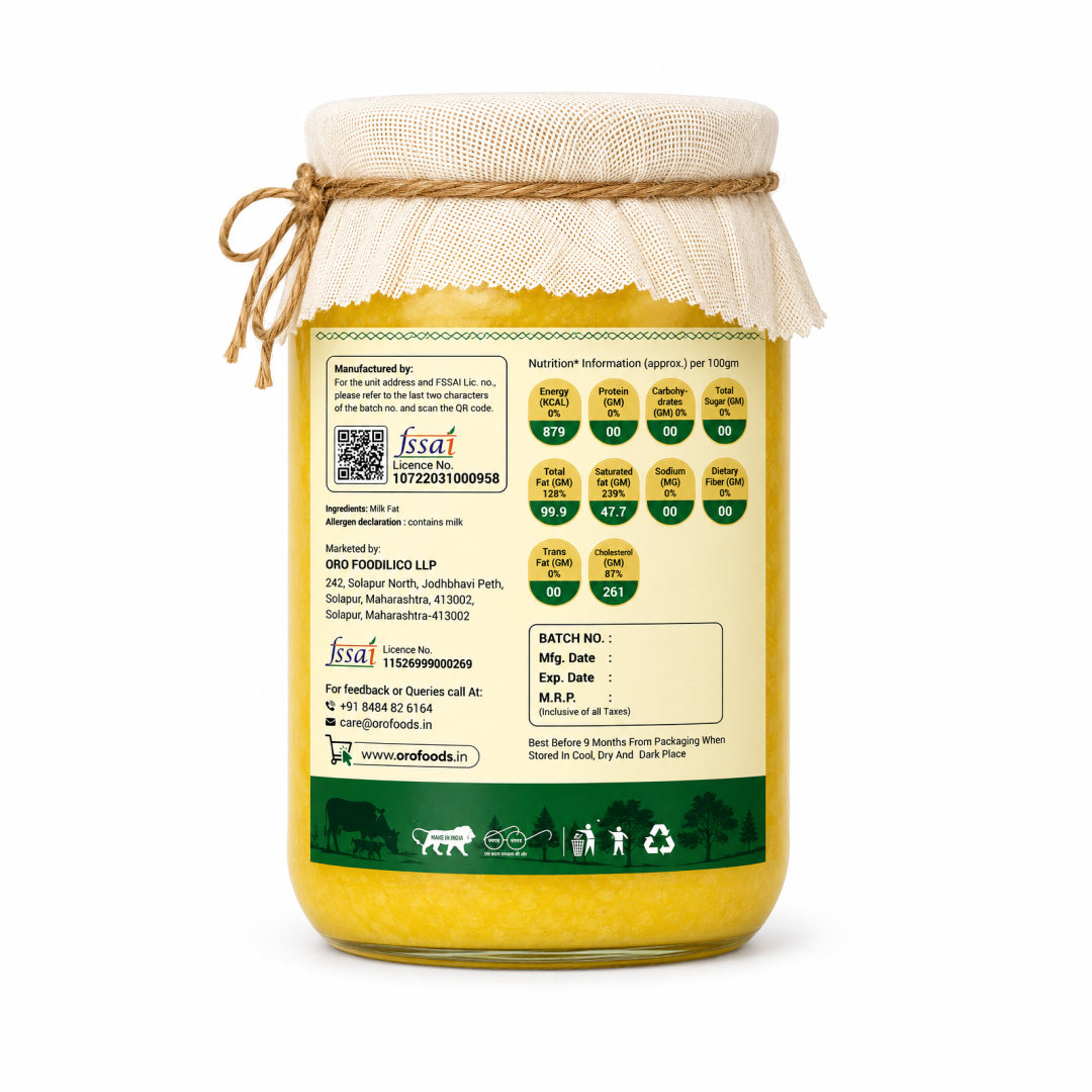 Sampoorna A2 Desi Cow Ghee – 500 ml