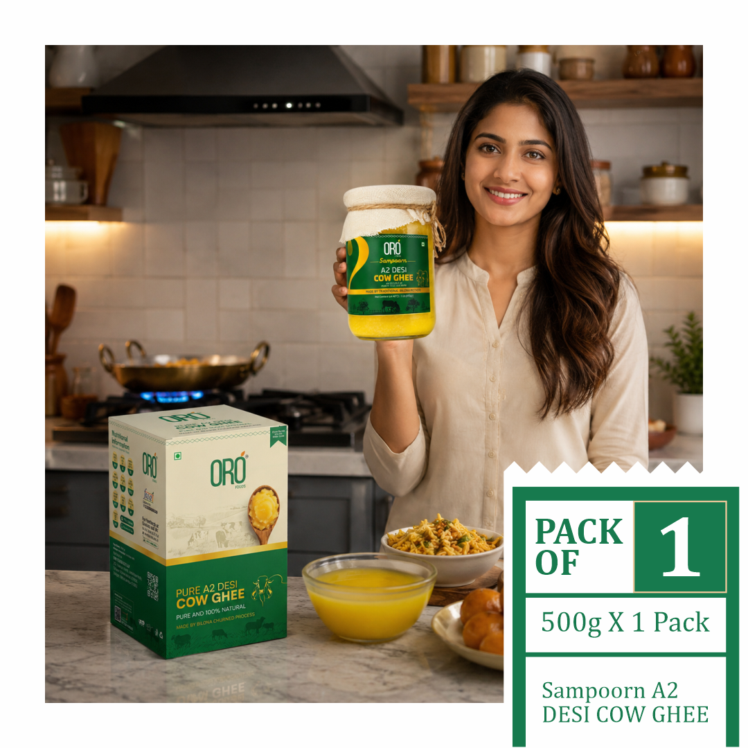 Sampoorna A2 Desi Cow Ghee – 500 ml