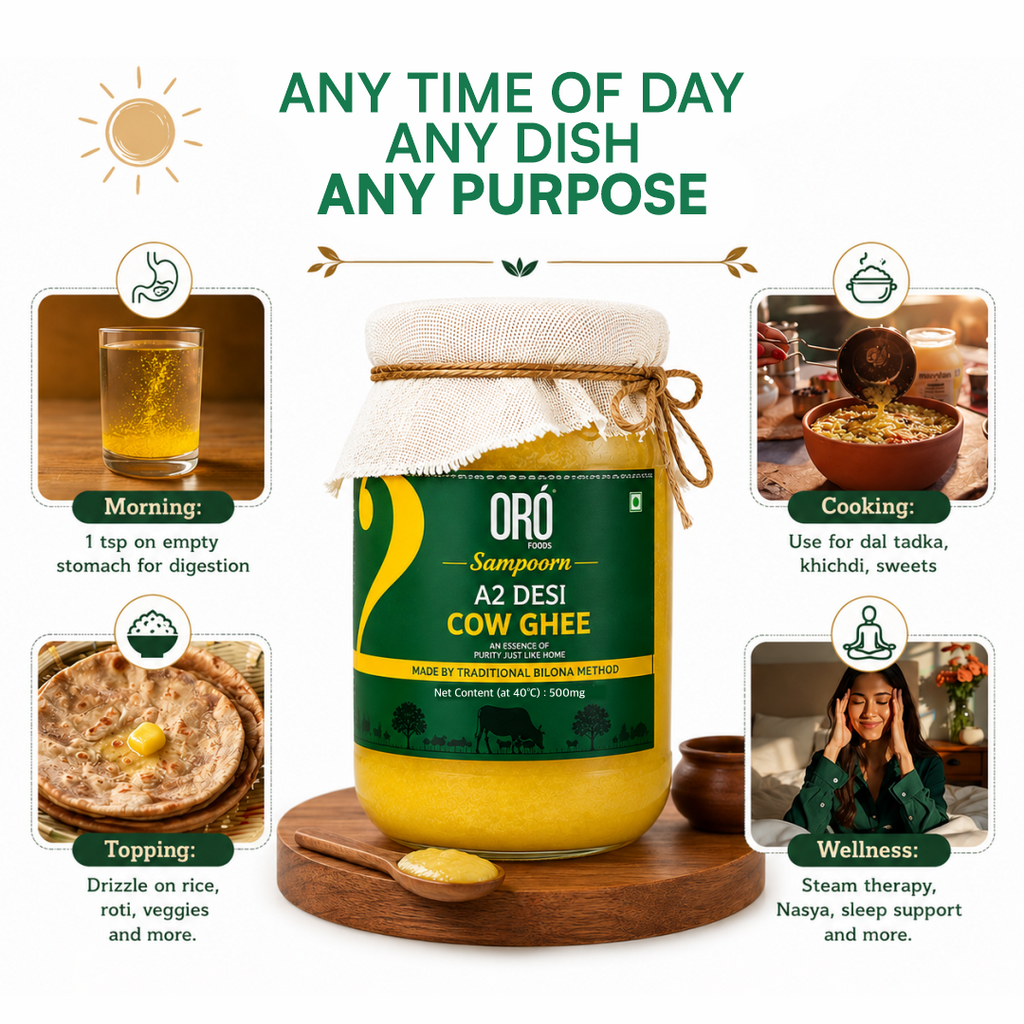 Sampoorna A2 Desi Cow Ghee – 500 ml