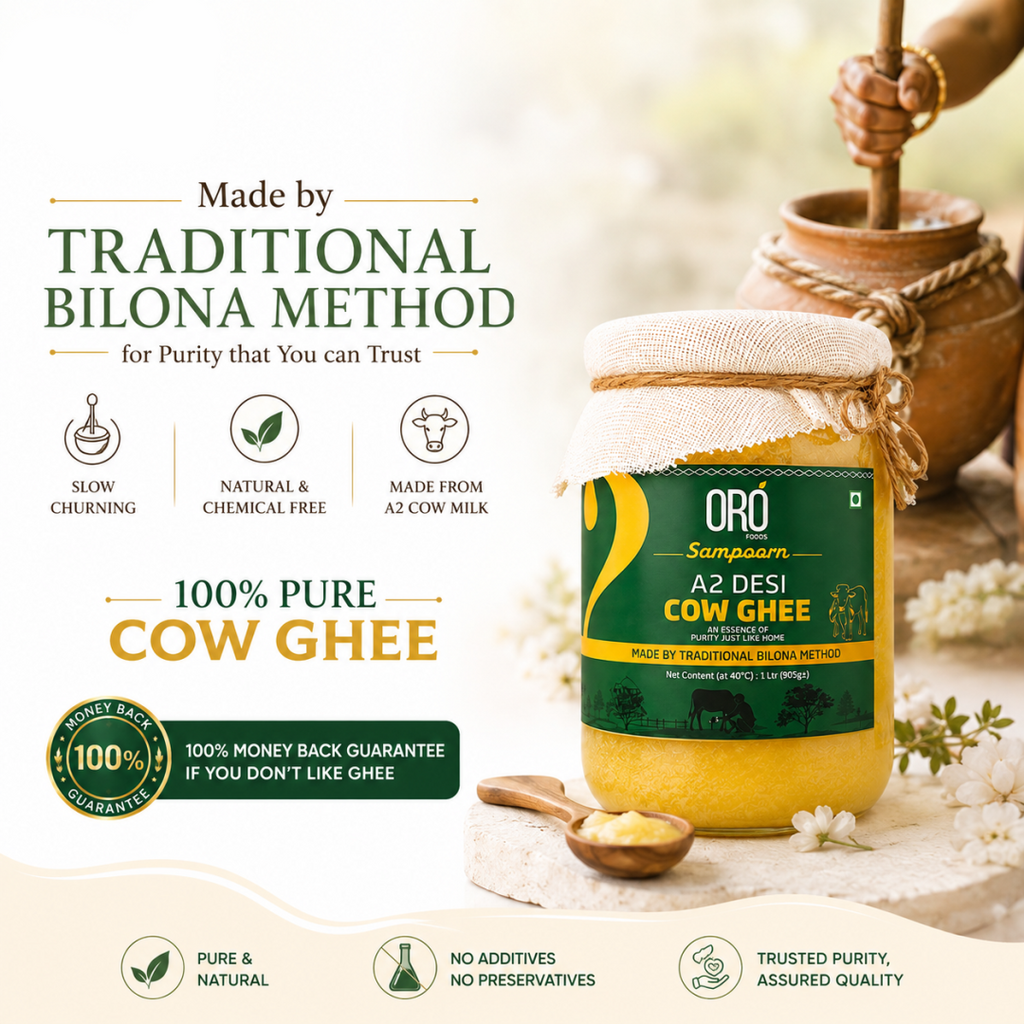 Sampoorna A2 Desi Cow Ghee – 500 ml