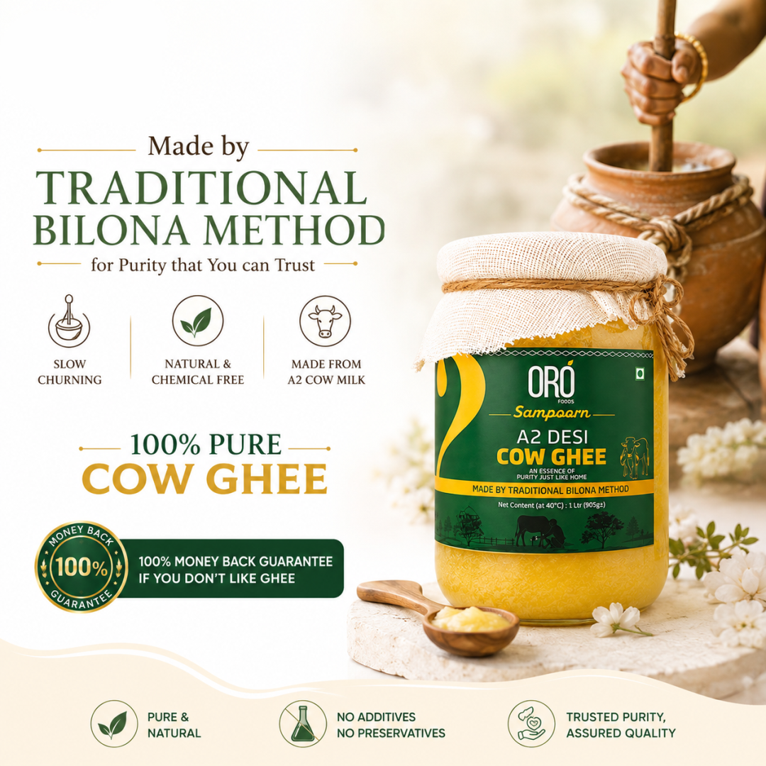 Sampoorna A2 Desi Cow Ghee – 500 ml